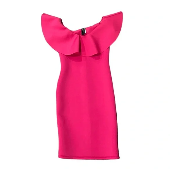 Akira - Pink Off the Shoulder Party Dress - Women’s Size Small - Picture 1 of 4